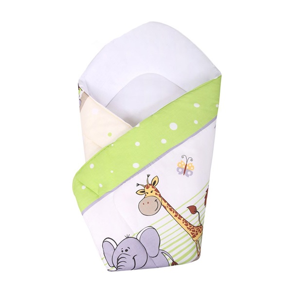 Gyerek pólya New Baby zöld szafari