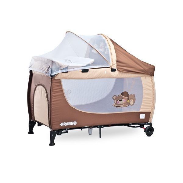 Utazóágy CARETERO Grande brown 2020