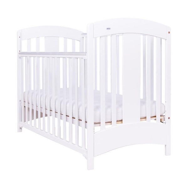 Gyermek kiságy Drewex Natálka leengedhető oldalráccsal fehér