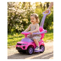 Gyerek zenélő bébitaxi Baby Mix  3 az 1-ben rózsaszín