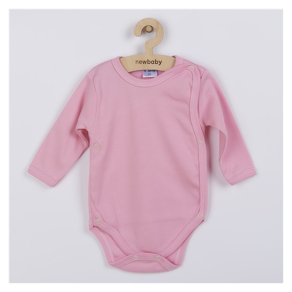 Csecsemő teljes hosszba patentos body New Baby Classic rózsaszín