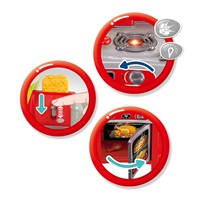 Gyermek konyha Little Chef Baby Mix piros 32 db