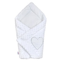 Luxus pólya Minky-ből New Baby fehér 73x73 cm
