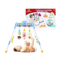 Gyerek zenélő fejlesztő babatornáztató állvány Baby Mix De Lux Baby Mix blue