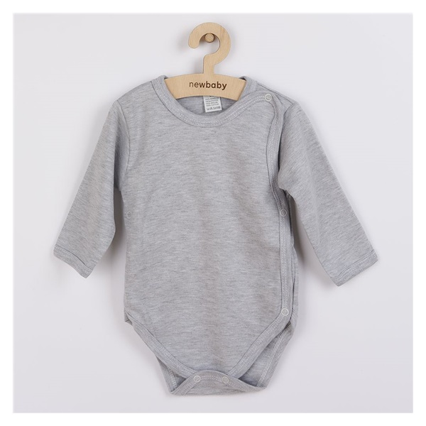 Baba body teljes hosszában patentos New Baby Classic II szürke