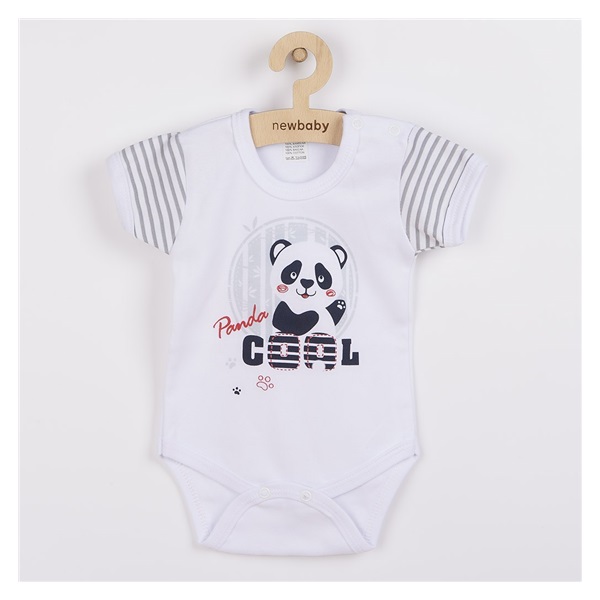 Baba rövid ujjú body New Baby Panda