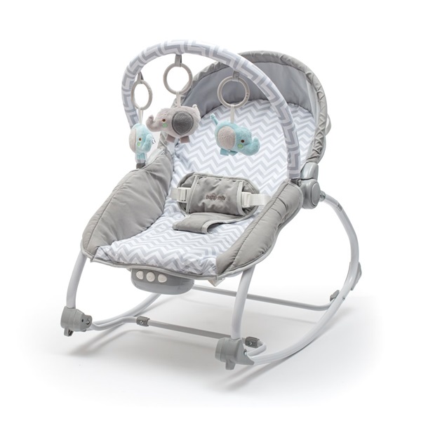 Multifunkcionális baba hinta pihenőszék Baby Mix szürke