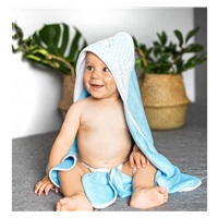 Gyermek bambusz törölköző kapucnival BabyOno szürke 76x76 cm