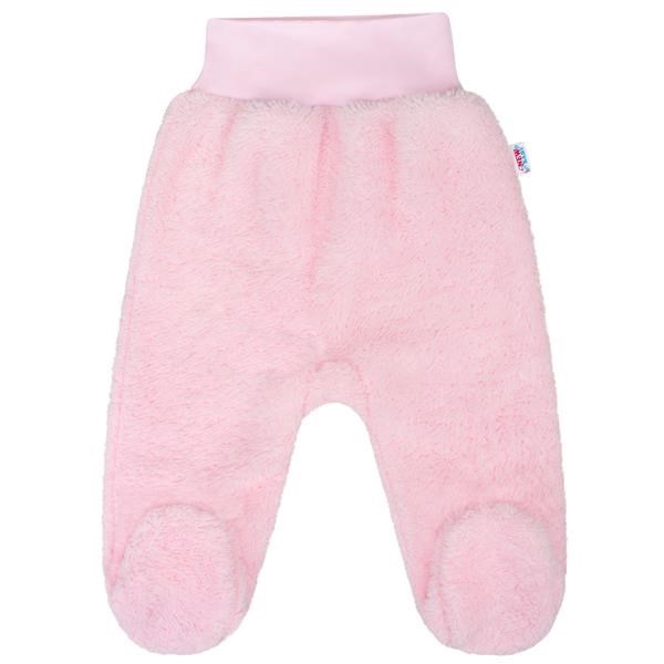 Baba plüss lábfejes nadrág New Baby Nice Bear rózsaszín