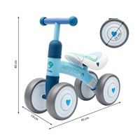 Gyerek futóbicikli Baby Mix Baby Bike zöld