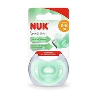 Baba szilikon cumi Sensitive NUK 6-18h türkiz