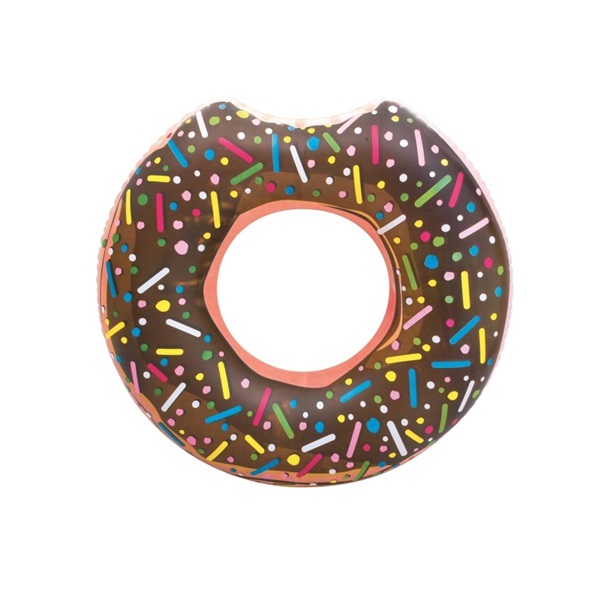 Gyermek nagy felfújható úszógumi Bestway DONUT 107cm barna