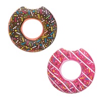 Gyermek nagy felfújható úszógumi Bestway DONUT 107cm barna