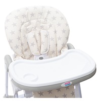 Etetőszék NEW BABY Gray Star - ökobőr