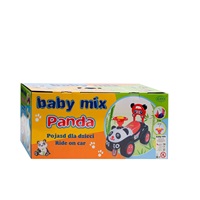Zenélő bébitaxi Baby Mix Panda fekete