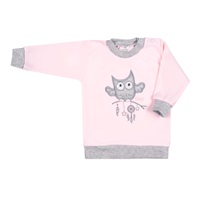 2-részes baba együttes New Baby Owl rózsaszín