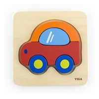 Fa képes kirakó puzzle Viga Autó