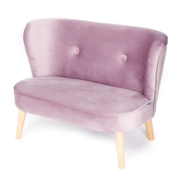 Gyerek Retro kanapé sofa Drewex sötét rózsaszín