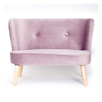 Gyerek Retro kanapé sofa Drewex sötét rózsaszín