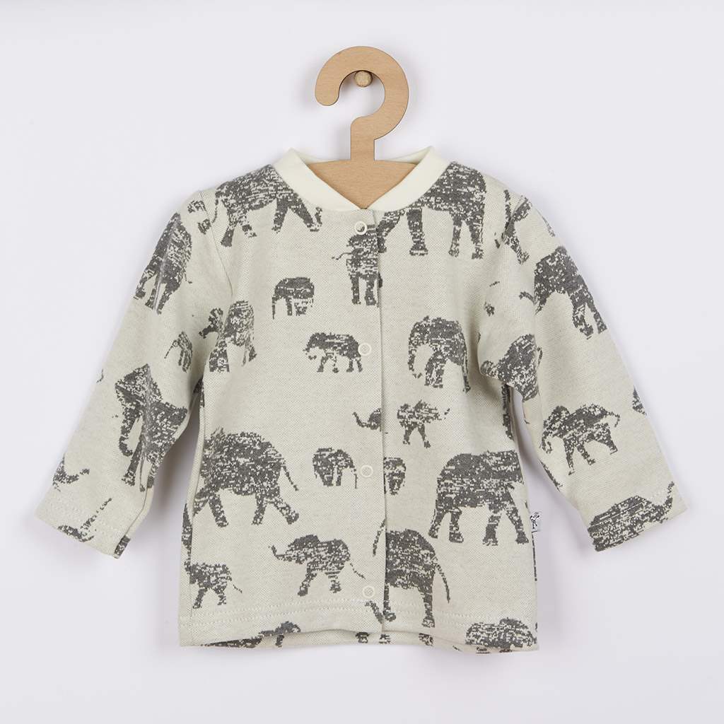 Baba kabátka Baby Service Elefánt szürke