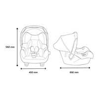 Autós gyerekülés babahordozó Fisher Price Beone SP Matell 0-13 kg