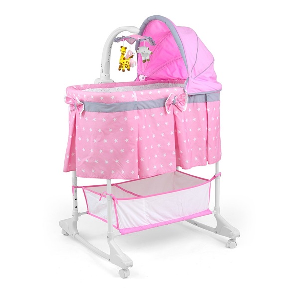 Multifunkciós bölcső Milly Mally Sweet Melody Pink