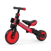 Gyerek háromkerekű bicikli 3az1-ben Milly Mally Optimus red