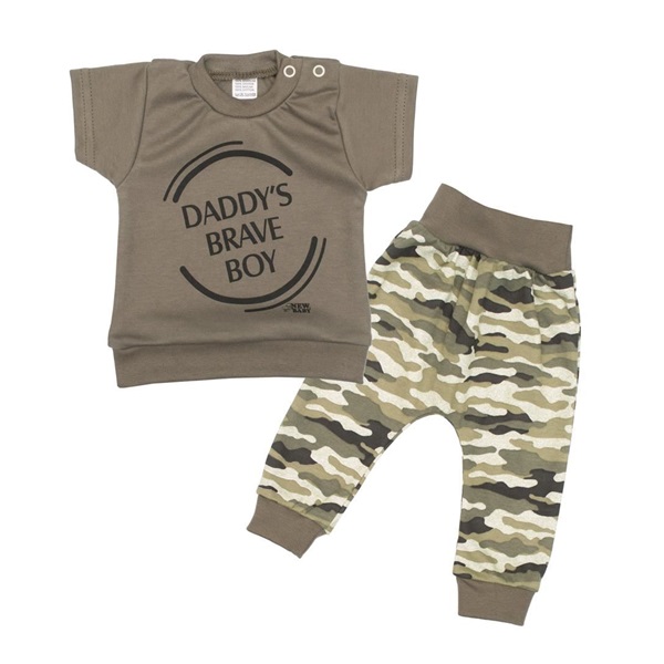 2-részes baba együttes New Baby Army boy