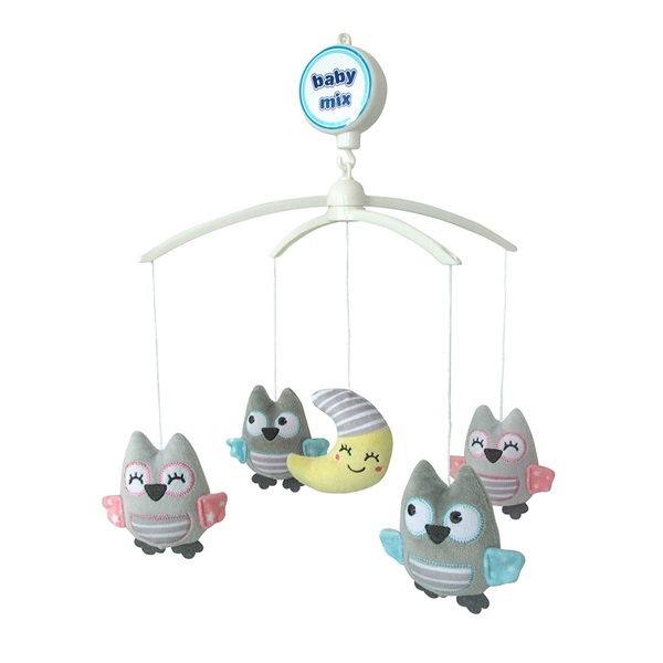 Körhinta a kiságy fölé Baby Mix Baglyok a holdon