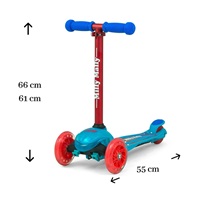 Gyerek roller Milly Mally Scooter Zapp blue coral