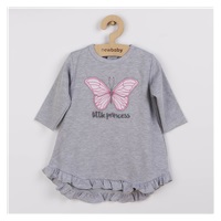 Baba ruha és sapka-turban New Baby Little Princess szürke