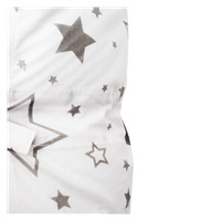 Klasszikus megkötős pólya New Baby Vafle fehér szürke csillagok
