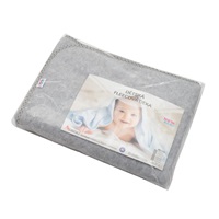 Gyerek fleece takaró New Baby 100x75 szürke csillagok