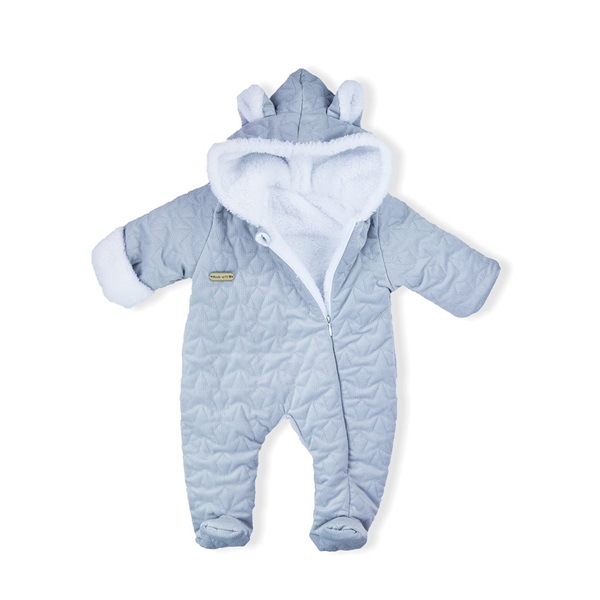 Téli baba kezeslábas Nicol Kids Winter szürke