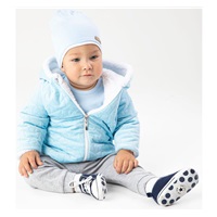 Téli baba kabát sapkával Nicol Kids Winter rózsaszín
