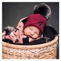 Baba téli sapka New Baby Baby Great fekete