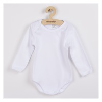 Luxus baba hosszú ujjú body New Baby - fehér