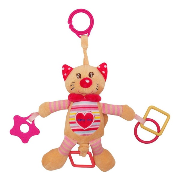 Vibrálós gyerek plüss játék Baby Mix cica