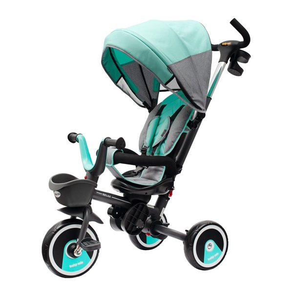 Gyerek tricikli Baby Mix 5az1-ben RELAX 360° menta