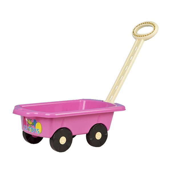 Gyerek utánfutó Pótkocsi BAYO 45 cm rózsaszín