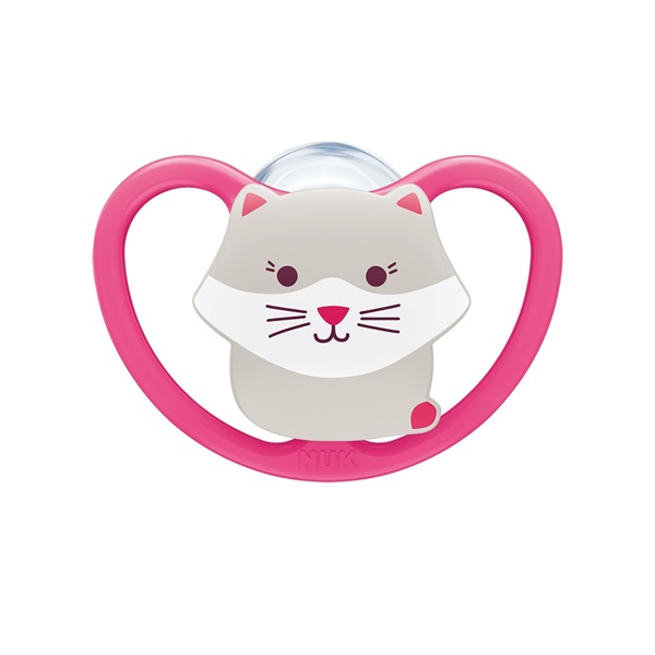 Baba cumi Space NUK 6-18h cica BOX lány