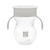 Gyermek bájos itató pohár Akuku 360° - 270 ml szürke