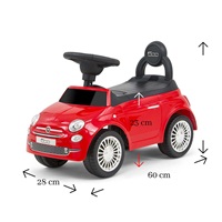 Bébitaxi Milly Mally FIAT piros
