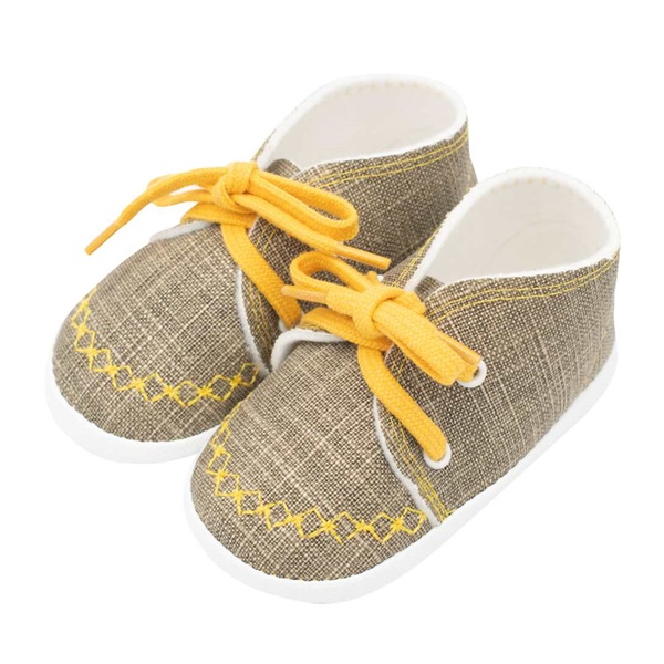 Baba tornacipő New Baby jeans mustard 0-3 h