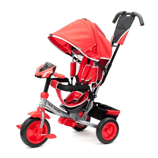 Gyerek háromkerekű bicikli  Baby Mix Lux Trike piros