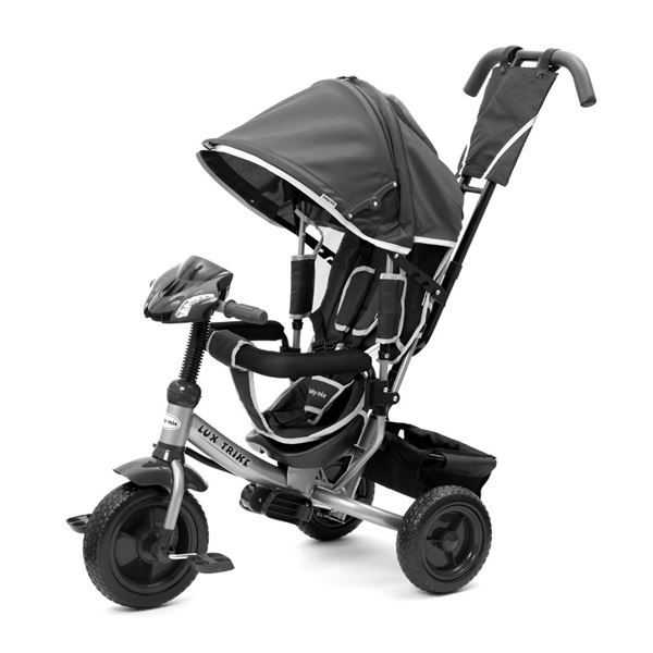 Gyerek háromkerekű bicikli  Baby Mix Lux Trike sötét szürke