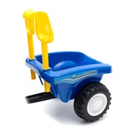 Gyerek jármű traktor utánfutóval és szerszámokkal Baby Mix New Holland kék