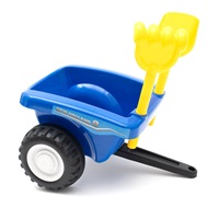 Gyerek jármű traktor utánfutóval és szerszámokkal Baby Mix New Holland kék