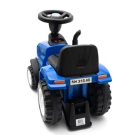 Gyerek jármű traktor utánfutóval és szerszámokkal Baby Mix New Holland kék