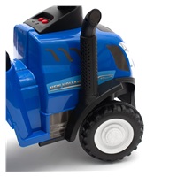 Gyerek jármű traktor utánfutóval és szerszámokkal Baby Mix New Holland kék